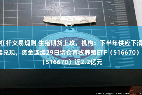 杠杆交易规则 生猪期货上攻,机构:下半年供应下滑逻辑将持续兑现,资金连续29日增仓畜牧养殖ETF(516670)近2.2亿元