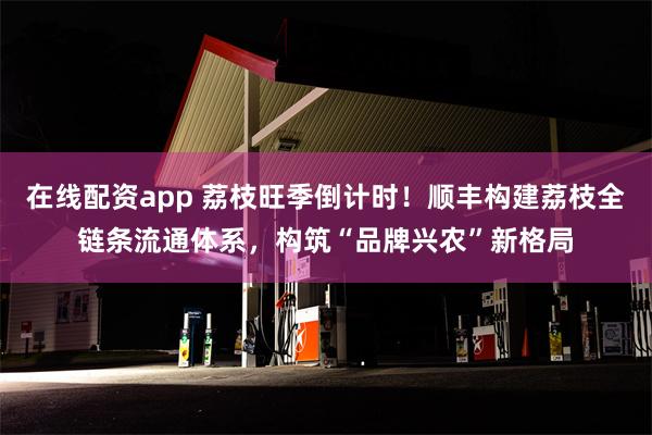 在线配资app 荔枝旺季倒计时！顺丰构建荔枝全链条流通体系，构筑“品牌兴农”新格局