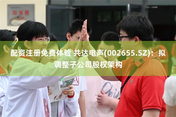 配资注册免费体验 共达电声(002655.SZ):拟调整子公司股权架构