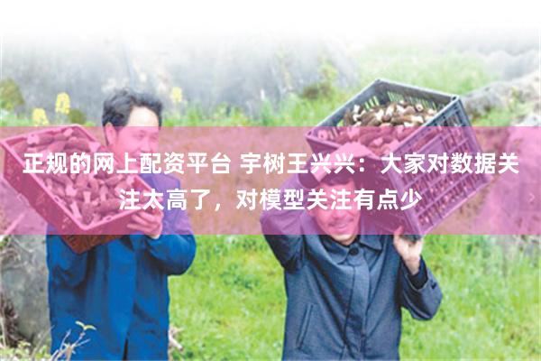正规的网上配资平台 宇树王兴兴：大家对数据关注太高了，对模型关注有点少